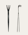 2-in-1 rake and tweezers